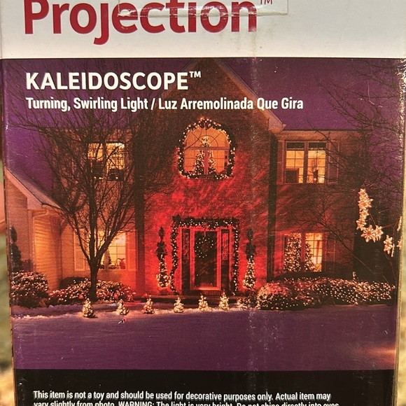 Gemmy Lightshow Kaleidoscope Red Projection Holiday Spotlight Light 35863 - Picture 5 of 6
